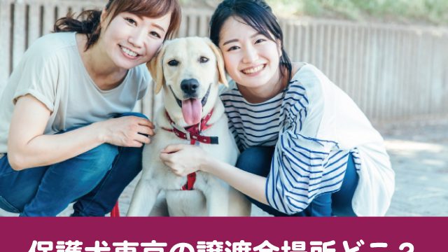 保護犬　東京都　譲渡会　条件　厳しい　引き取り