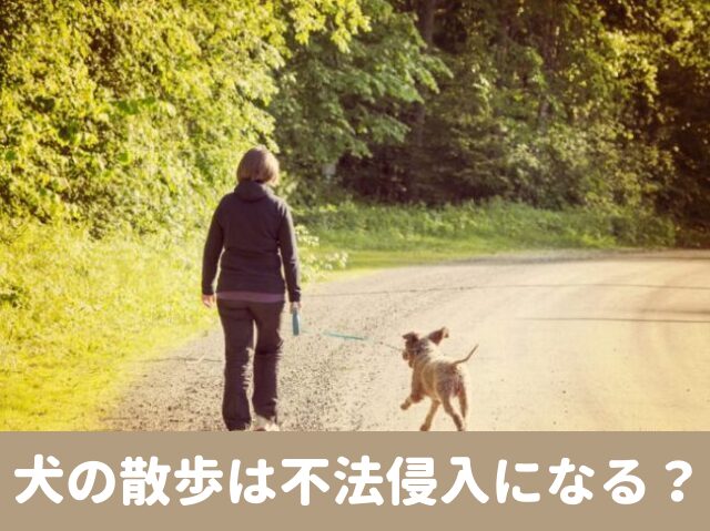 犬の散歩　不法侵入　他人の敷地　糞　尿処理